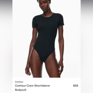 Black aritzia t-shirt bodysuit